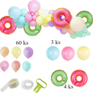 Velký set barevných párty balónků 70 ks