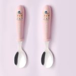 2pcs pink spoon